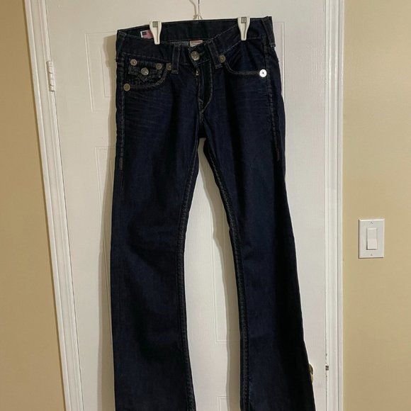 True Religion Other - True Religion Late 2000s Dark Double Stitches Super Billy T Jeans